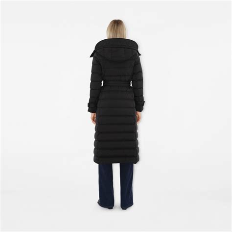 burberry nylon puffer jacket|Long Nylon Puffer Coat in Black .